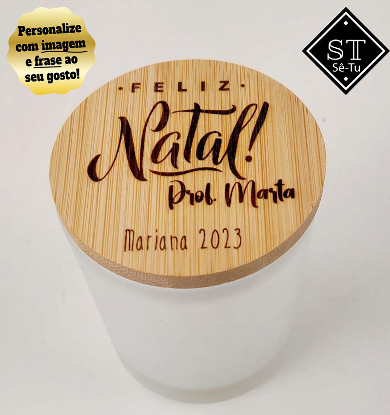 Vela Perfumada de baunilha Feliz Natal 1